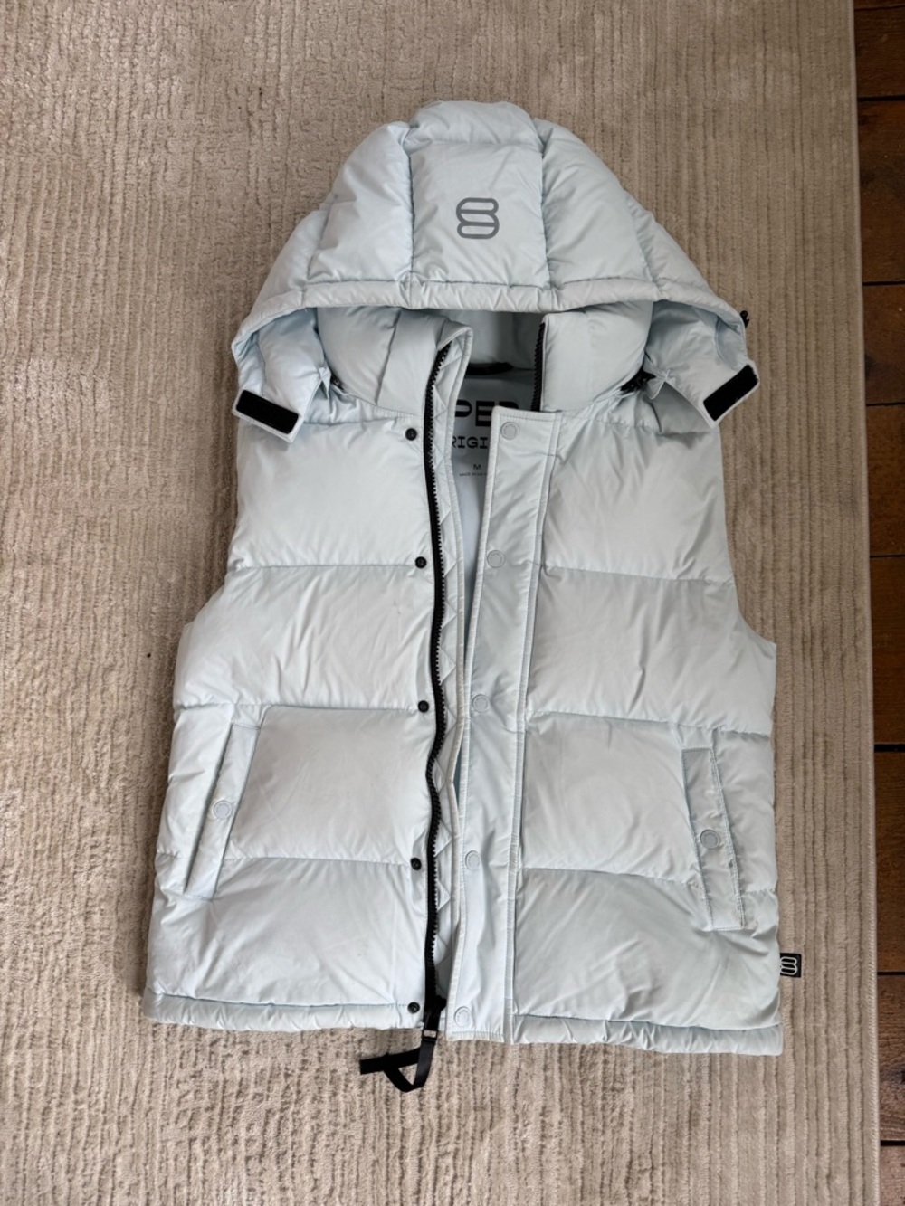 Aritzia Superpuff Vest - baby blue